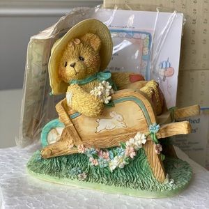 2/$10 NEW 1994 Cherished Teddies "Gathering the Blooms of Friendship" 103810